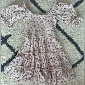 Girls Ivy City Co pink floral dress